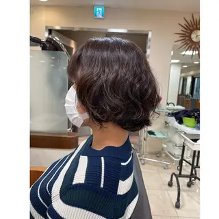 ミディアム パーマ 渋谷 りなのヘアスタイル