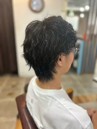 ショート パーマ メンズ メンズパーマ 髪質改善☆有馬のヘアスタイル