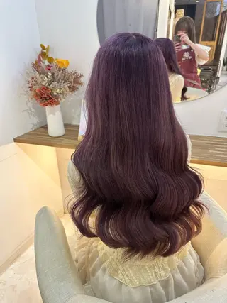 ロング カラー Rio🎀ブリーチ なし透明感♡顔周り♡のヘアスタイル