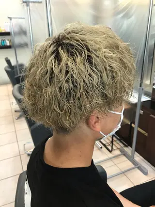 ショート パーマ メンズ 透明感韓国ヘア♡ みつきのヘアスタイル