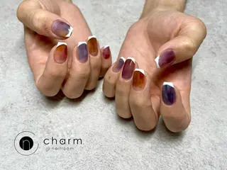 ネイル ネイルルーム チャームのネイルデザイン