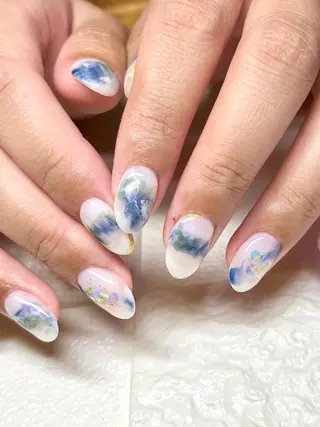 ミディアム ネイル まり りぃ〜んのネイルデザイン
