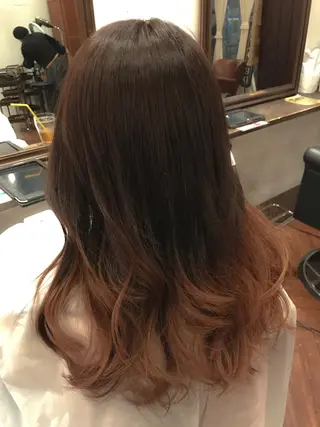 セミロング カラー 小森谷 亮太のヘアスタイル