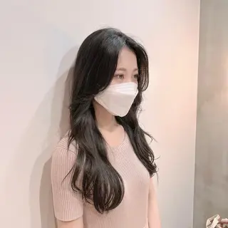 ロング パーソナルカラー lapiax阿部のヘアスタイル