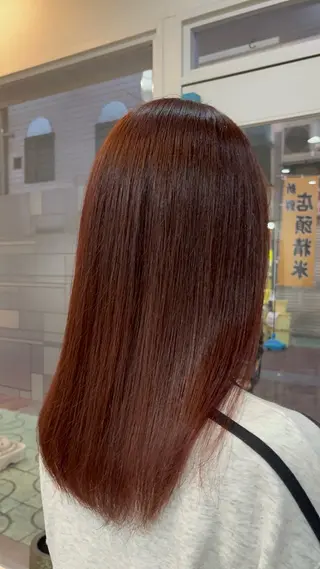 セミロング カラー 艶髪🥣透明感カラー 🫧前田奈津実のヘアスタイル