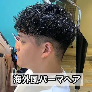 ショート パーマ メンズ メンズパーマ&メンズ 縮毛矯正/平野/渋谷のヘアスタイル