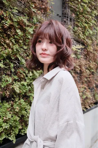 セミロング パーマ 【お洒落パーマ】 Elme　肥塚康汰郎のヘアスタイル