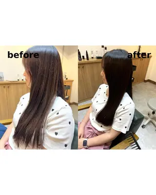 ロング Jyue-ru／北谷 /縮毛矯正/髪質改善のヘアスタイル