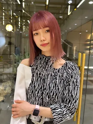 セミロング カラー 🦋sana🦋 似合わせカット✁のヘアスタイル