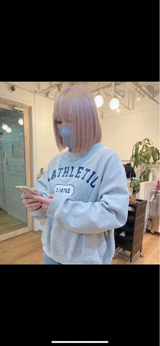 ミディアム 水原　悠吾 ELISS　ブリーチのヘアスタイル