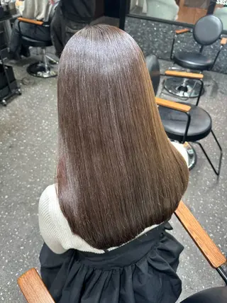 ロング カラー パーマ 髪質改善⭐️縮毛矯正 中野⭐️Rinaのヘアスタイル