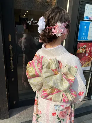 ロング ヘアアレンジ 新谷 桃子のヘアスタイル