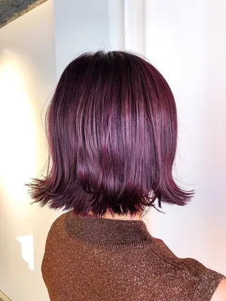 ミディアム カラー ヘアアレンジ レイヤー×ヘッドスパ ＊保田遥＊のヘアスタイル