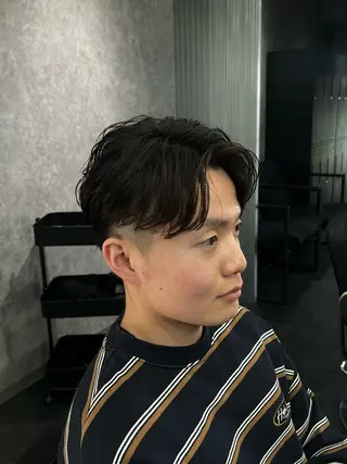 ショート パーマ メンズ特化/パーマ /フェード/洋輔のヘアスタイル