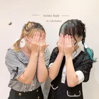 セミロング ヘアアレンジ シールエクステ横浜 🐏☁️miminaのヘアスタイル
