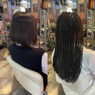 ロング パーマ ヘアアレンジ メンズ 🌈派手髪エクステ ブレイズ🌈ひろとのヘアスタイル