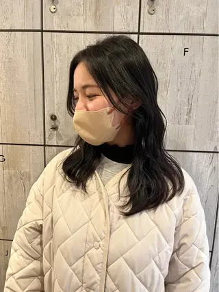ミディアム カラー ♡ナナコ♡ レイヤー/艶髪のヘアスタイル