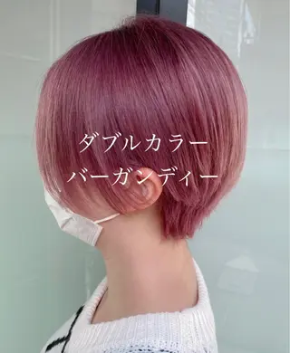 ショート カラー ハイトーン/カラー/ 用賀/稲若健太郎のヘアスタイル