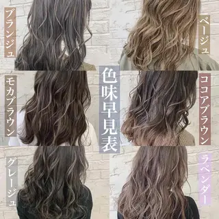 セミロング 🇺🇸ハイライト特 化美容師🇺🇸漆沢のヘアスタイル