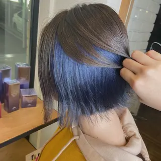 ミディアム カラー 韓国|ミルクティ momoeのヘアスタイル