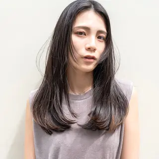 ロング カラー 天王寺韓国ヘア 小山歓実のヘアスタイル