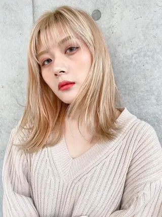 ミディアム ness🎖️ カミカリスマ受賞のヘアスタイル
