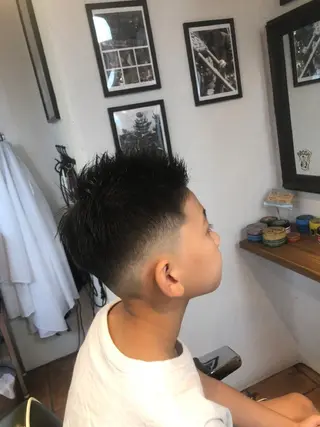 ショート メンズ キッズ 冨士川 英樹のヘアスタイル