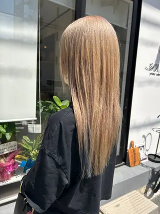 ロング カラー 久木原 ゆりのヘアスタイル