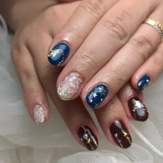 ネイル 門戸厄神プライベートサロンulunail所属・ulunail mikaのネイルデザイン