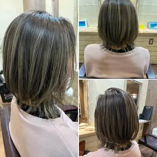 ショート 難波/白髪ぼかし/ KAORIのヘアスタイル