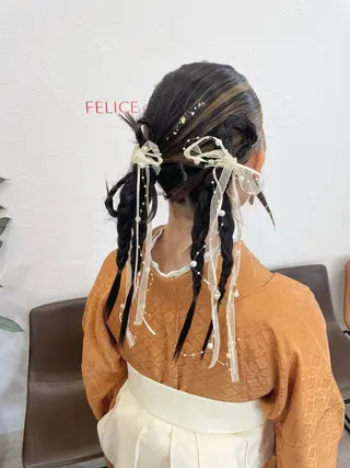 ロング ヘアアレンジ FELICE of hair 田口千尋のヘアスタイル