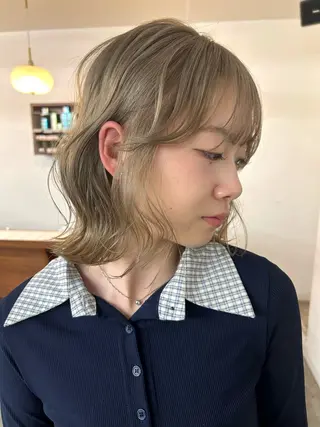 ミディアム カラー 大阪梅田/ イマムラミヅキのヘアスタイル