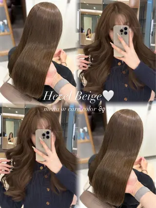 ロング ブリーチなしWカラー 🎀韓国ヘア/amiのヘアスタイル