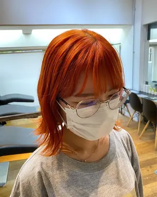 ミディアム カラー stylist トモヤのヘアスタイル