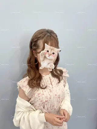 ミディアム Hairset minoriのヘアスタイル