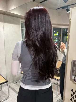 ロング カラー 透明感カラー/海外風 レイヤー/mao🗽のヘアスタイル