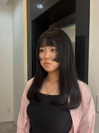 ロング 艶髪໒꒱／透明感 カラー🍀_そら🪽のヘアスタイル