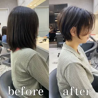 ショート カラー 美髪❣️縮毛矯正/ 髪質改善✨/山本のヘアスタイル