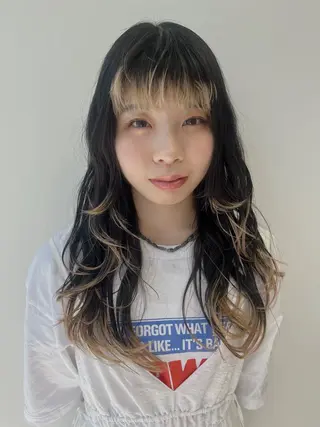 ロング カラー cana 札幌美容師レイヤーのヘアスタイル