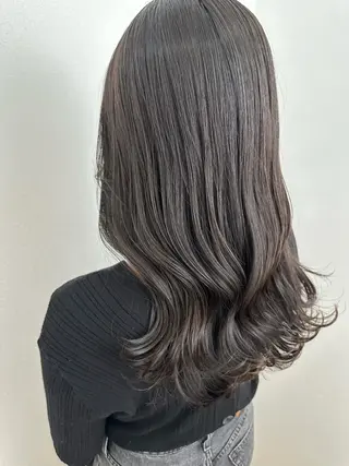 ロング カラー トレンド/顔まわり/ レイヤー/髪質改善のヘアスタイル