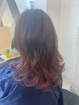 ロング カラー 天王寺区🌟大好評バ ッサリ◎美髪改善矯正のヘアスタイル