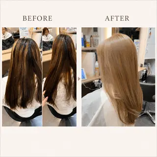 ロング 🧊メンズ/ギャル/ ブリーチカラー🧊のヘアスタイル
