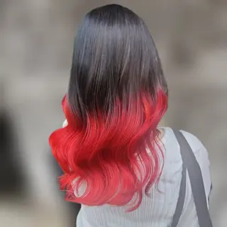 ロング カラー 派手髪/ハイトーン/ エクステ✨ユウキのヘアスタイル