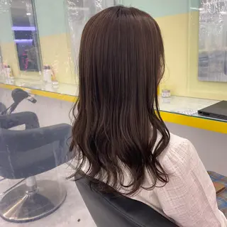 セミロング カラー ヘアアレンジ mai🍑暖色カラー /レイヤー💖のヘアスタイル