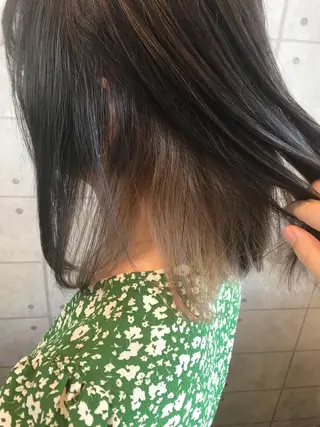 ショート カラー 烏丸韓国ヘア🇰🇷 ayaka🎀のヘアスタイル
