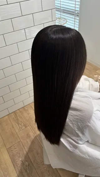 ロング カラー 似合わせ 顔周りYUUGAのヘアスタイル