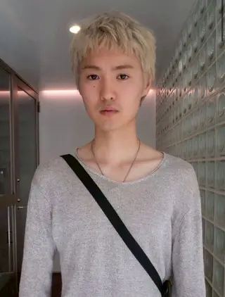 ショート メンズ センターパート職人 柏/メンズ/ ハルキのヘアスタイル