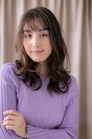 ロング カラー パーマ クセ毛解決💠艶髪 縮毛矯正💠棚村竜太のヘアスタイル