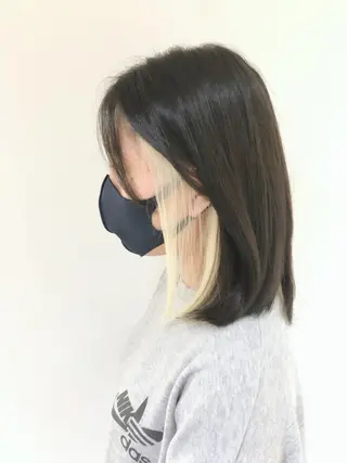 ミディアム 髪質改善・ クロスパーマ◎倉澤のヘアスタイル
