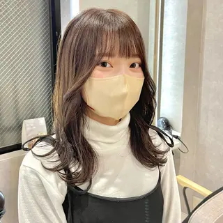 ミディアム カラー 一ノ瀬 暁のヘアスタイル